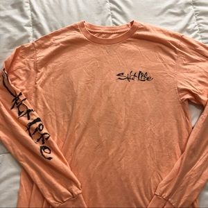 Salt Life Coral Graphic Long Sleeve Tshirt